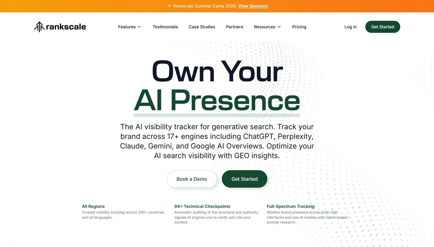 The Rankscale homepage